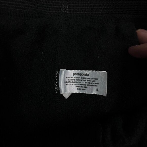 Patagonia Pants Adult Large Black Outdoors Hiking Capilene Mens Fleece Sweatpant - Picture 9 of 16